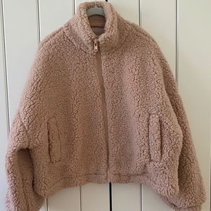 Urban Outfitters teddy full zip jacket.  Size XS.